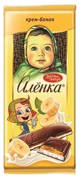 ПЛИТКА Аленка с нач крем Банан 87гр 1/10 фото 1