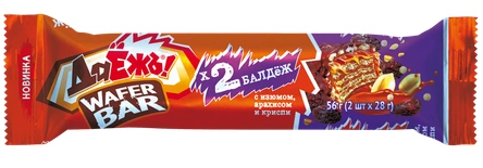 ШБ ДаЕжь карамель-изюм-архис-криспи 56гр 4/20 ДИWB фото 1
