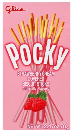 ПЧН ПОККИ соломка КЛУБНИКА 45гр 12/10 СТАНДАРТ КЛАССИКА фото 1