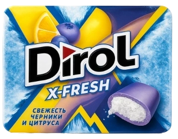 ЖР Дирол ИКСФРЕШ 16гр 8/12 цитрус фото 1