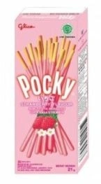 ПЧН ПОККИ соломка КЛУБНИКА МИНИ Бокс 21гр 12/10 МИНИ фото 1