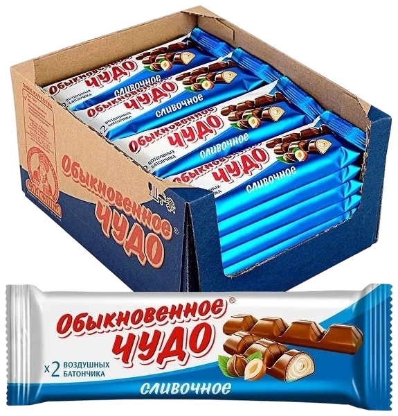 ШБ ЧУДО ОБЫКНОВЕННОЕ 55гр 1/24 СЛИВОЧНЫЕ фото 1