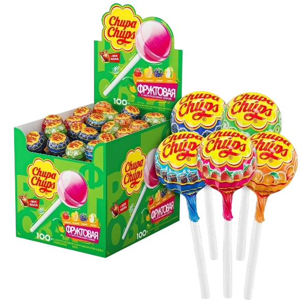 ЛЕД Чупа-Чупс классика 12 гр. 12/100 (Фрукты+Кола) фото 1