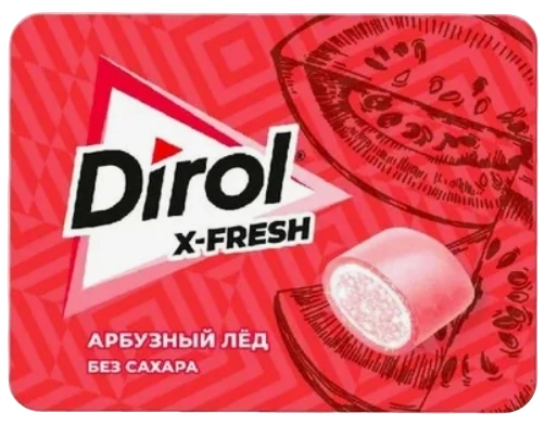 ЖР Дирол ИКСФРЕШ 16гр 8/12 арбузный лед фото 1