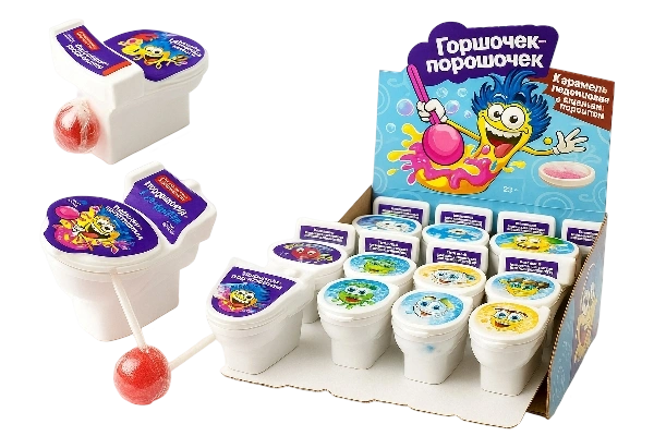 ЛЕД ПРИКОЛЬНЫЙ ГОРШОЧЕК с кисл пудрой 15гр 8/24 фото 1