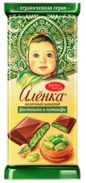 ПЛИТКА Аленка Фисташка и Катаифи 87гр 1/12 фото 1