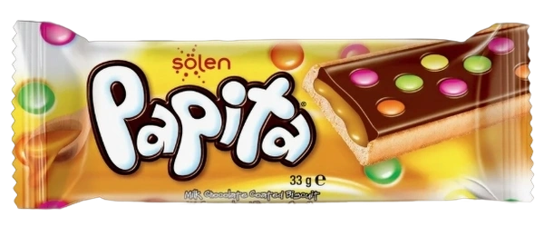 ПЧН Печенье Солен Папита с молочным шоколадом, КАРАМЕЛЬ 33 г  6/24 фото 1
