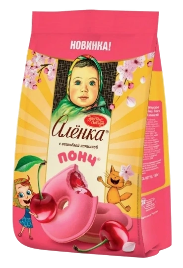 ПЧН ПОНЧ АЛЕНКА вишневая начинка 150гр 1/15 фото 1
