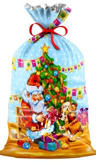 ПП 2035 Гирлянда 20х35 см подарочный 20/100 состав: только пакет, без подарка и ленты фото 1