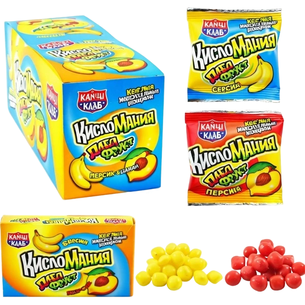 ЖК КИСЛОМАНИЯ ДАБЛФРУКТ 14гр 12/30 банан и персик фото 1