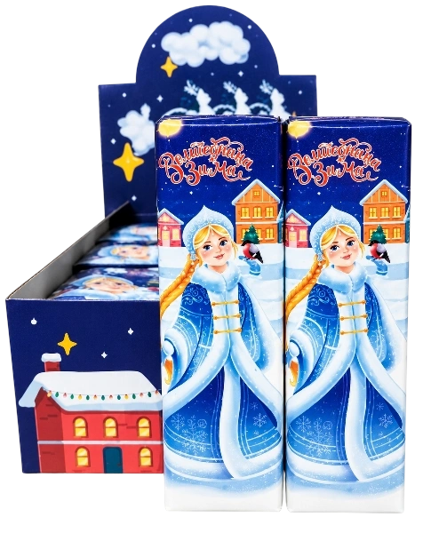 ПЛИТКА конд Волшебница Зима №1 (Снегурочка) 20гр 12/28 НВГ фото 1