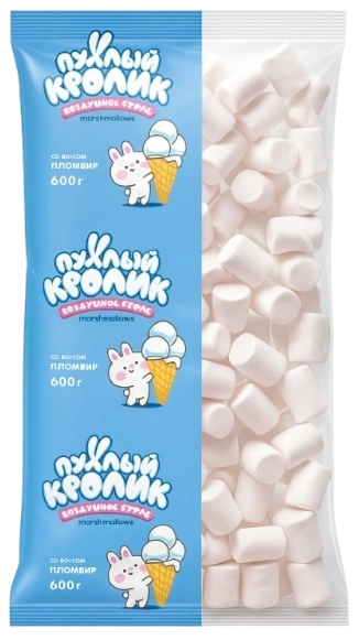 ЗФР МАРШМЕЛЛОУ ПУХЛЫЙ КРОЛИК пломбир 600гр 1/4 К401 фото 1