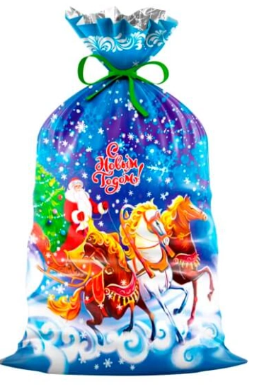 ПП 2540 Поземка 25х40 см подарочный 20/100 СМГ состав: только пакет, без подарка и ленты фото 1