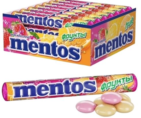 ЖК Ментос 37,5 гр. 12/24 (ФРУКТЫ) фото 1