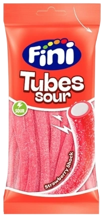 МРМ Фини Палочки Клубника в сахаре Кислые (Fini Tubes Sour) 90г 1/12 фото 1