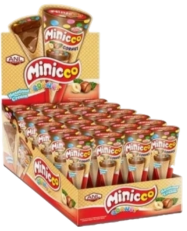 ПЧН МИНИКО РОЖОК арахисовый крем 25гр 6/24 фото 1